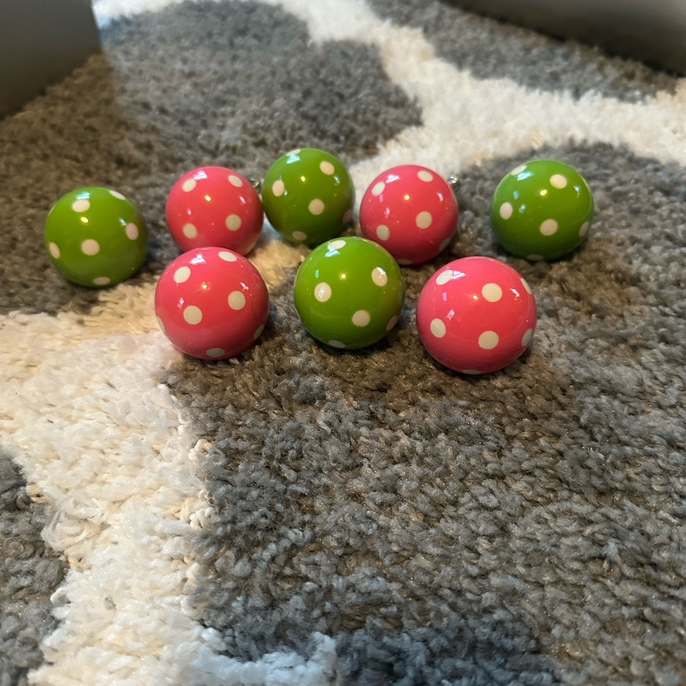 Pottery Barn Kids Colorful Polka Dot Ceramic Drawer Pulls